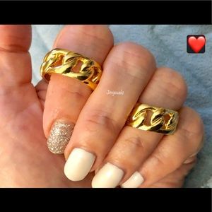 Cuban link rings